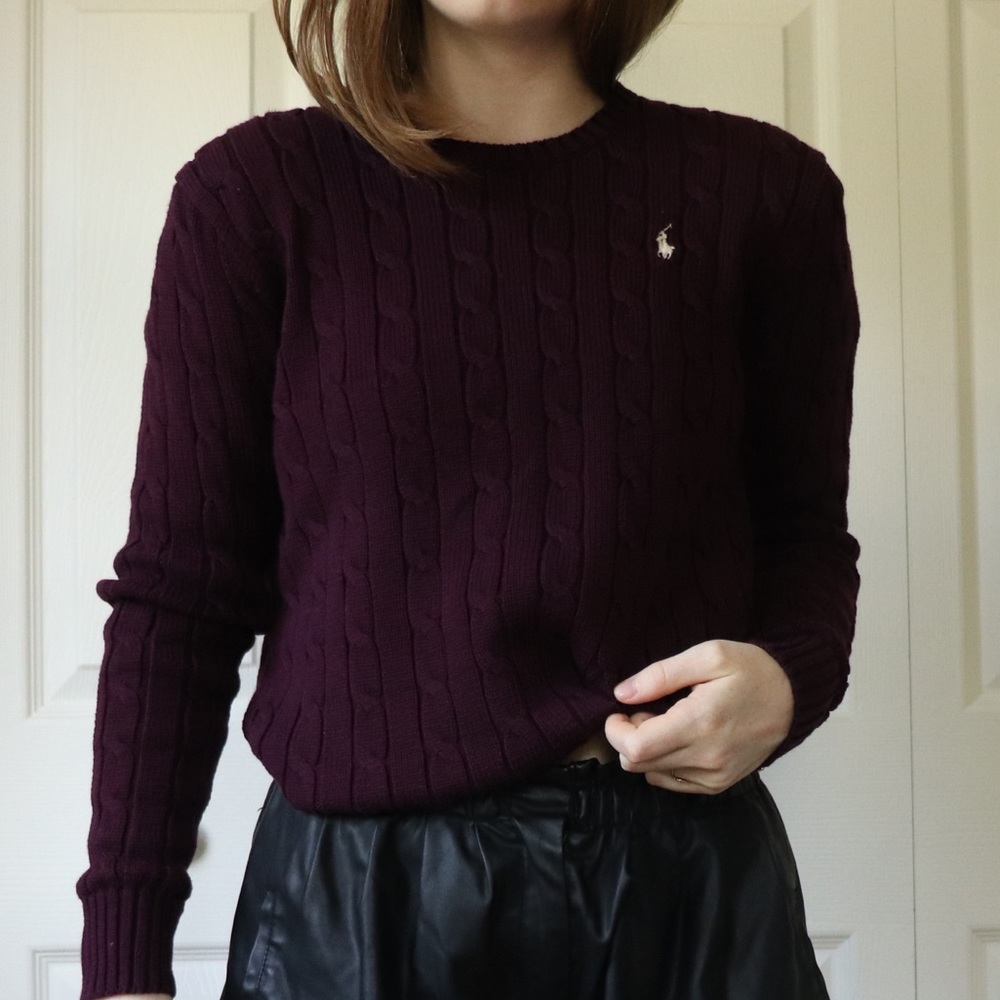 SOLD ON DEPOP NWOT Ralph Lauren Cable Knit Sweater